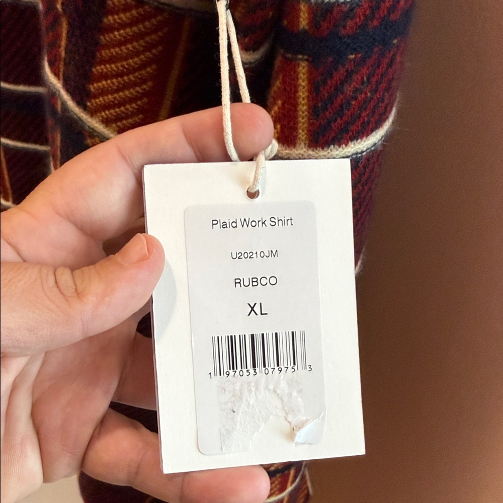 Guest in Residence Cashmere Plaid Work Shirt l - Picture 2 of 6